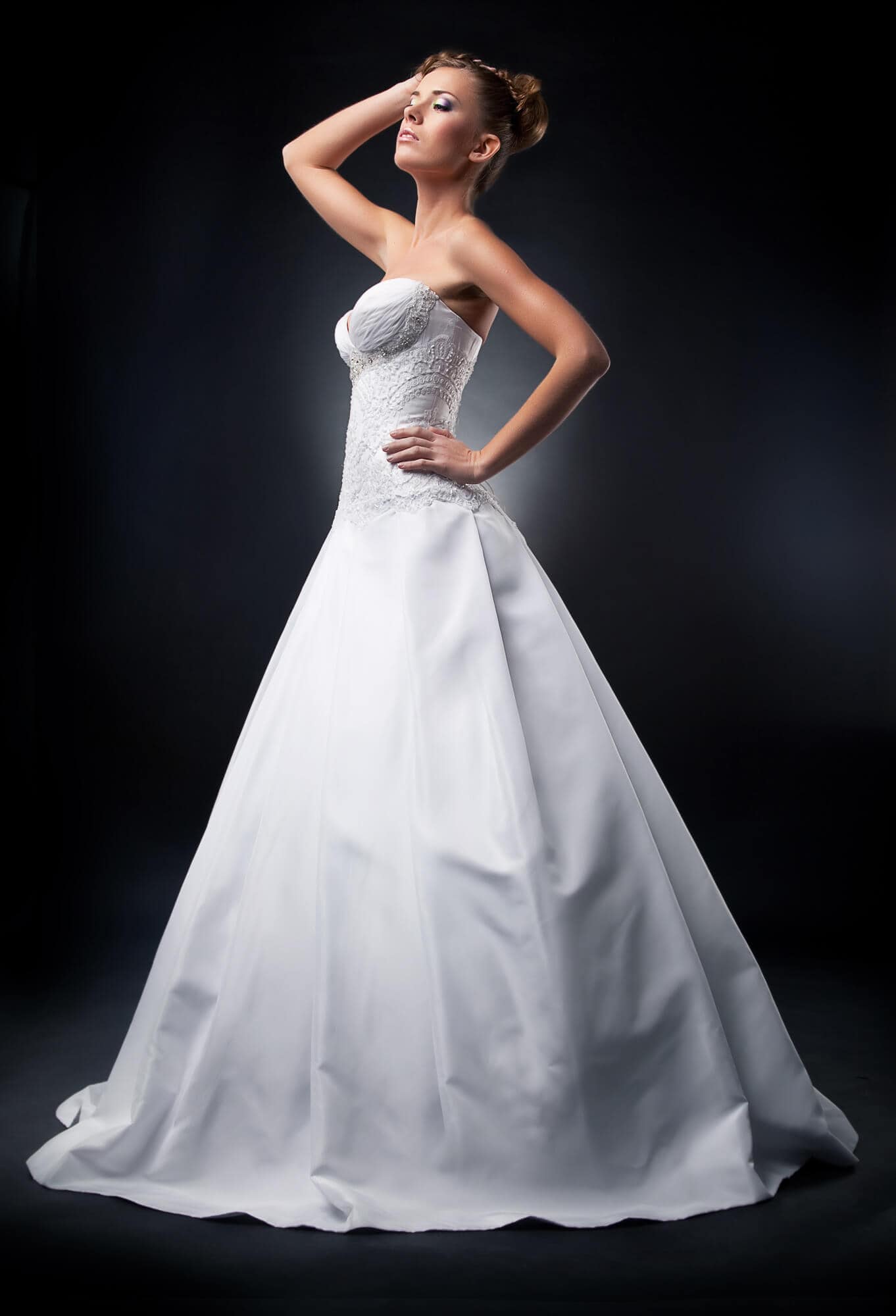 Braut im Brautkleid
