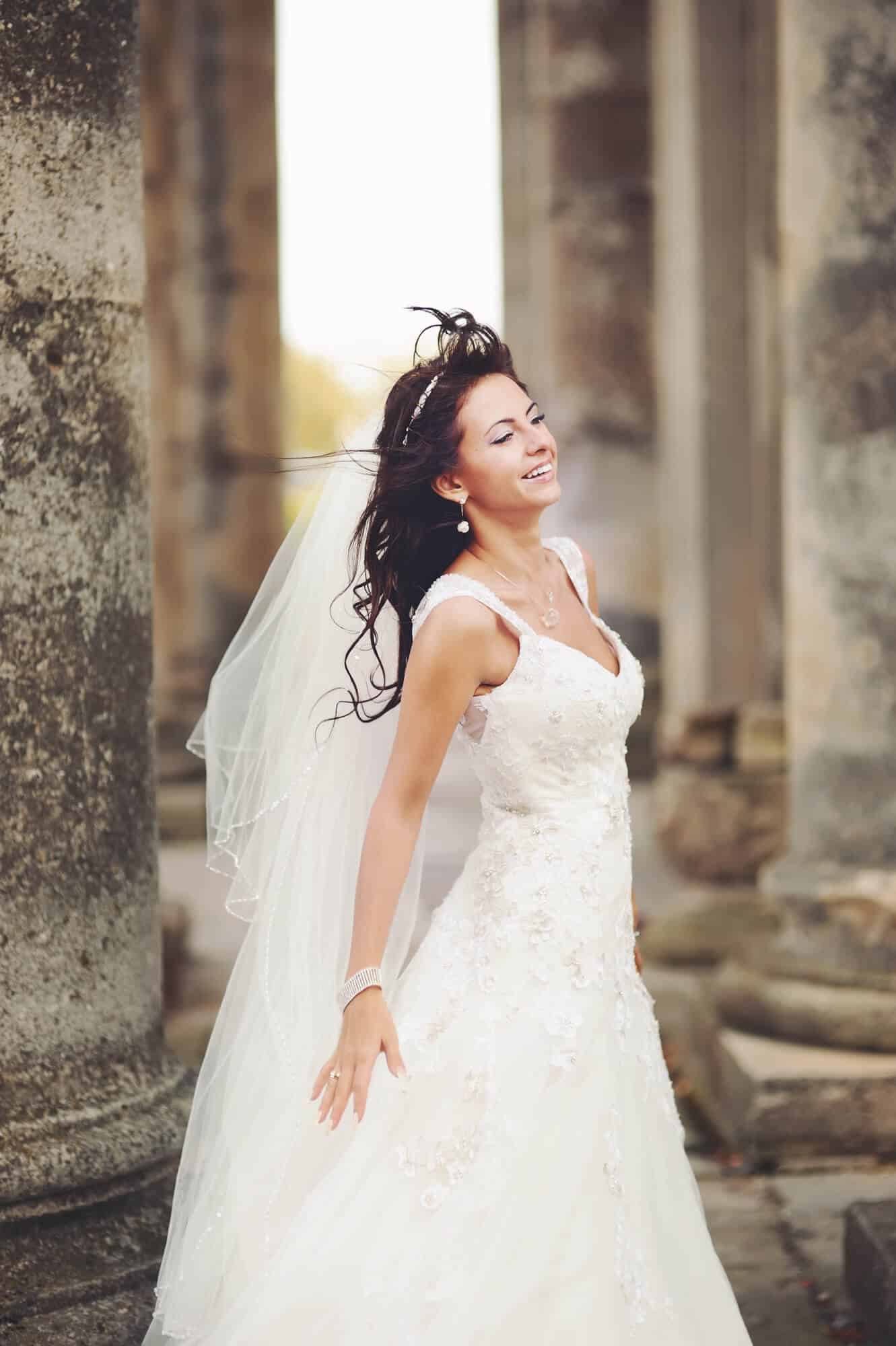 Braut im Brautkleid